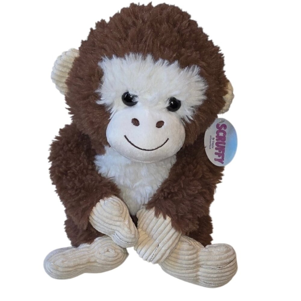 Fiesta Toys Scuffy Monkey Stuffed Animal Plush Toy NWT Kitschy Gift Fun